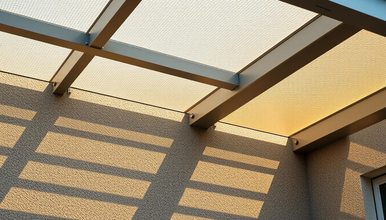 Alu Terrassendach Auflagerpunkte
