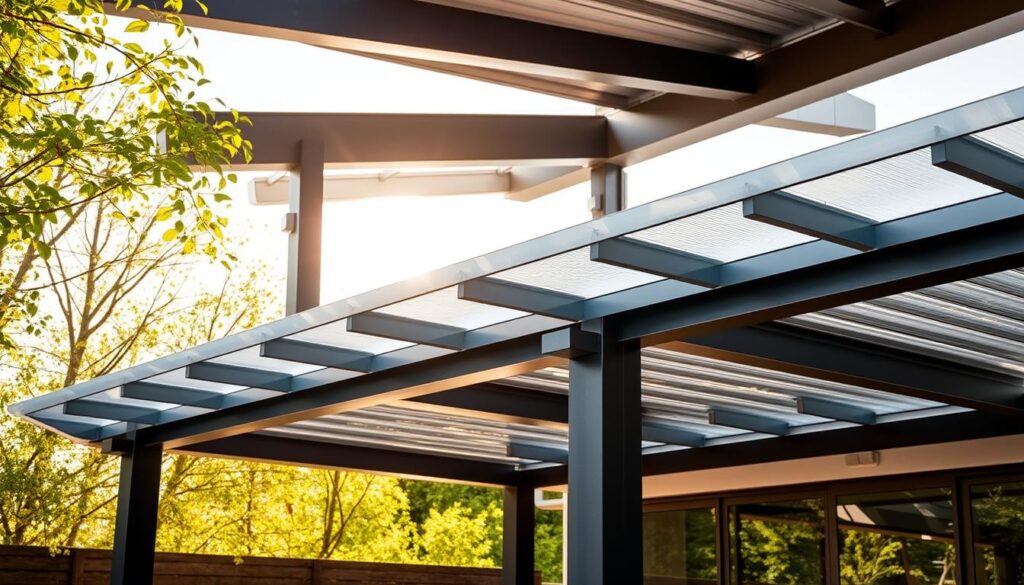 Alu Terrassendach Schallschutz