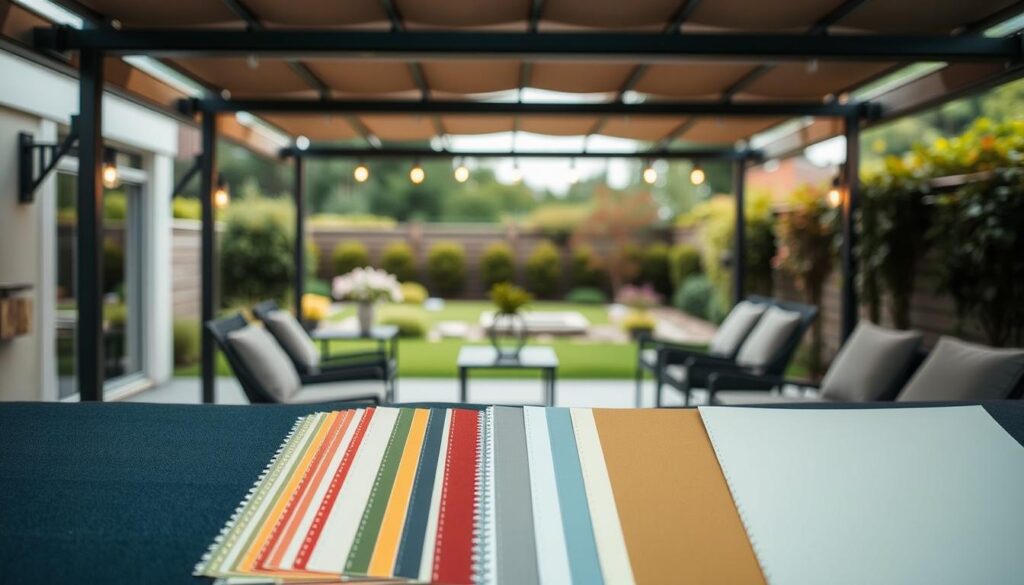 Farbauswahl für Terrassenüberdachung
