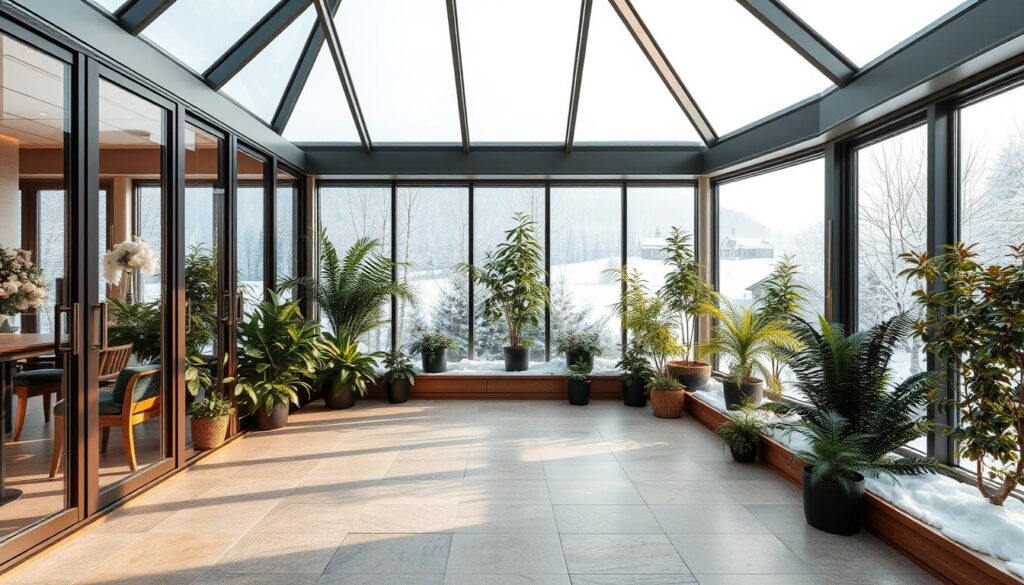 Hochwertige Materialien für Wintergarten
