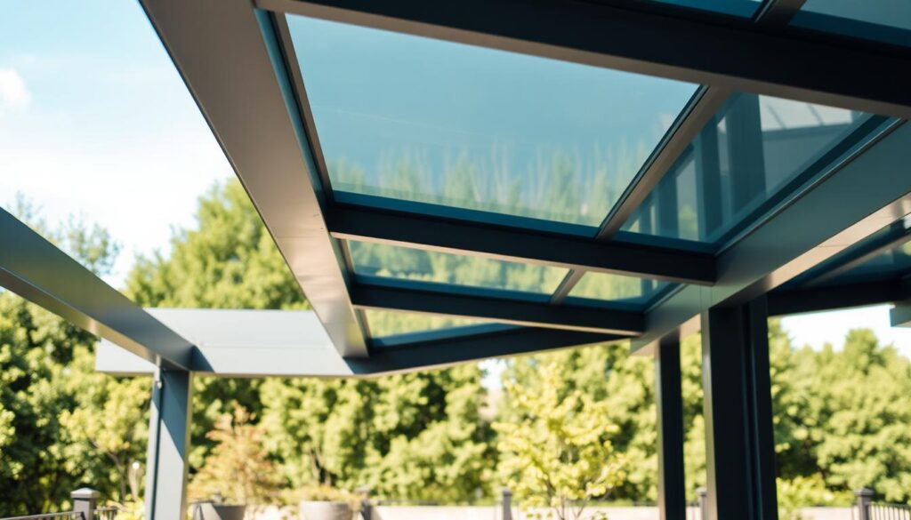 Terrassendach aus Aluminium