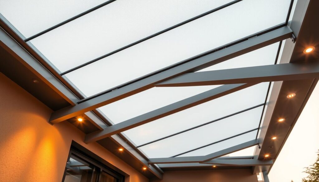Terrassenüberdachung aus Aluminium