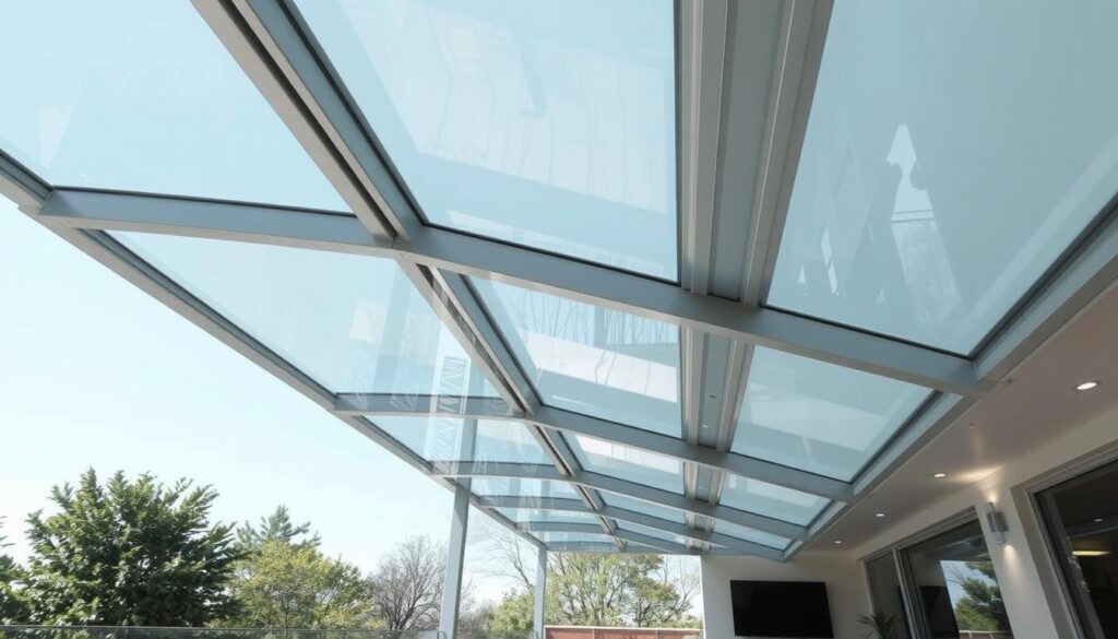 Terrassenüberdachung mit VSG-Glas