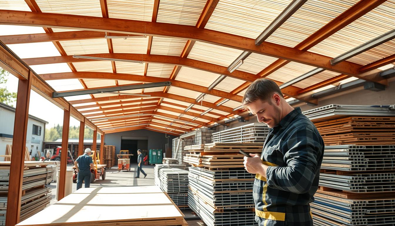 Carport Materialverfügbarkeit