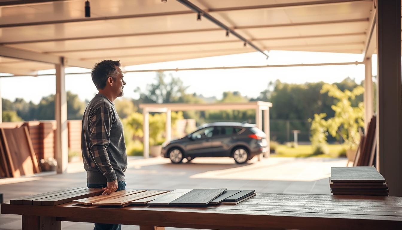 Carport Materialwahl Entscheidung