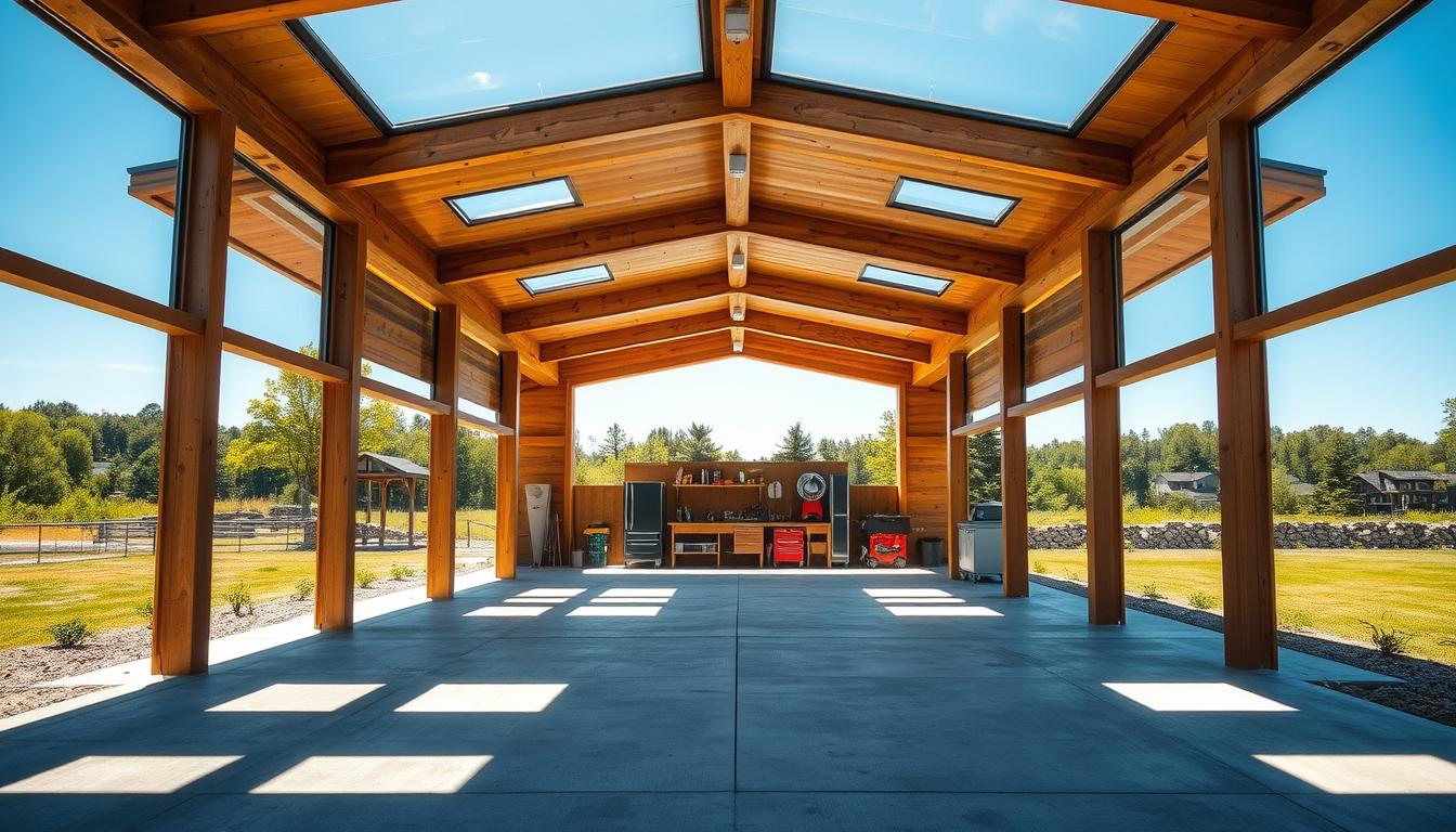 Carport Werkstattintegration