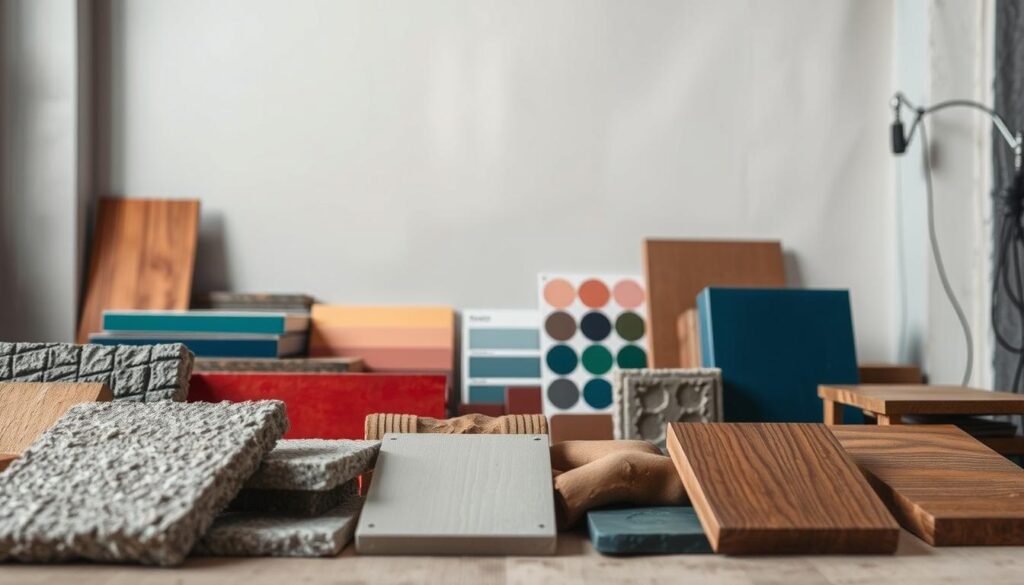 Materialien und Farbwirkung