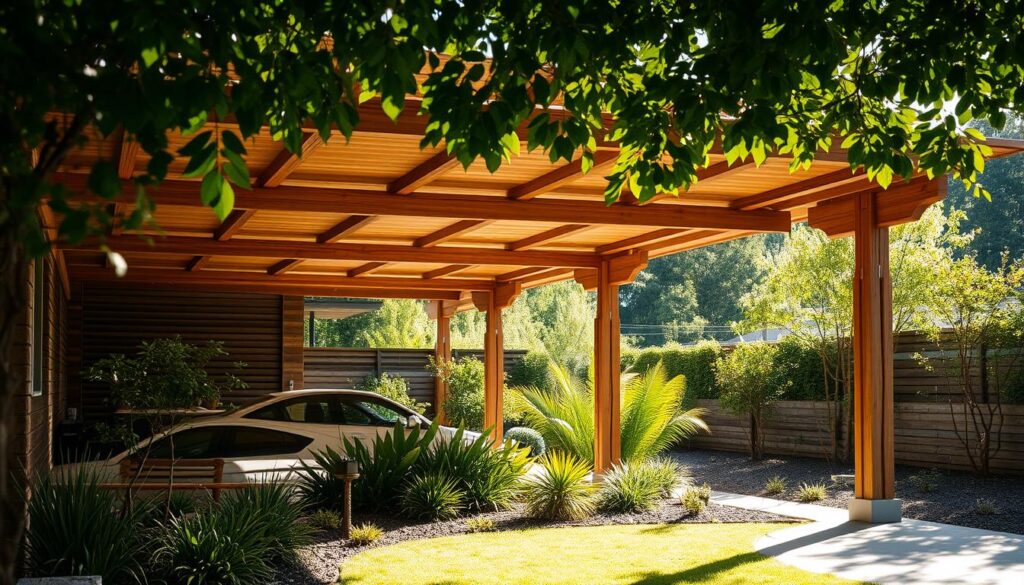 Nachhaltige Materialien für Carports