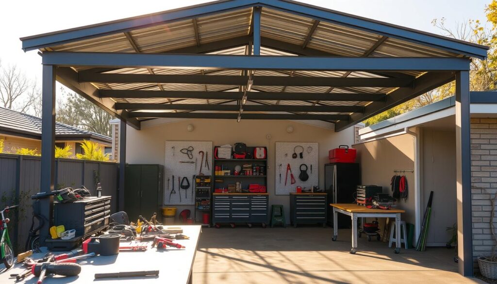 Vorteile einer Carport Werkstattintegration