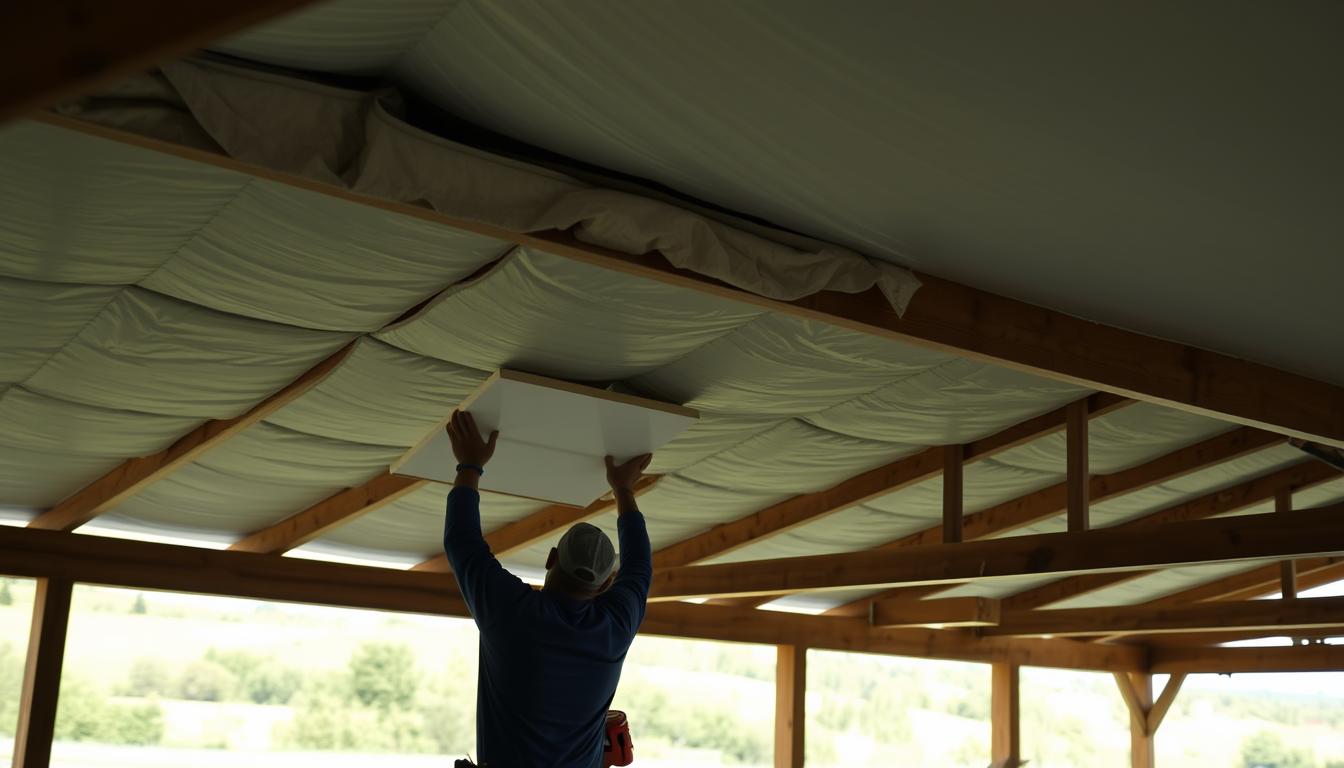 Carport Dachdämmung anbringen