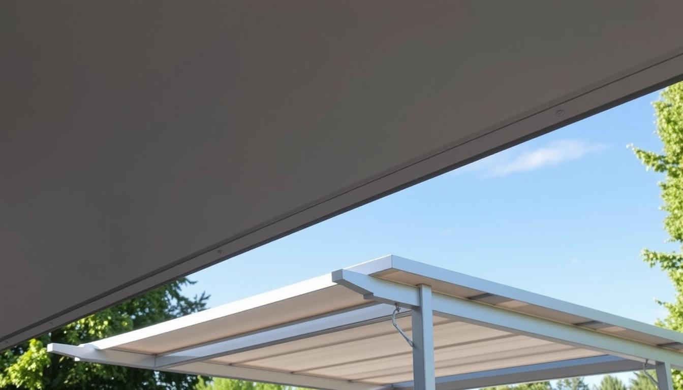 Carport Dachfolie verlegen