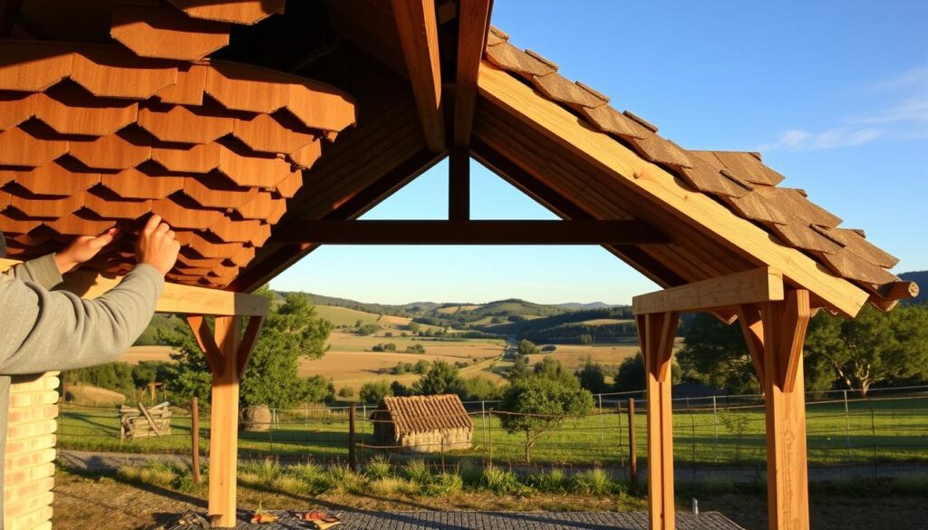 Carport Dachschindeln Montage