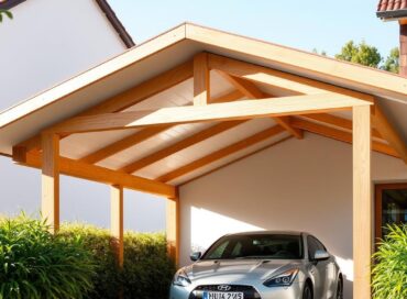 Carport Dachüberstand gestalten
