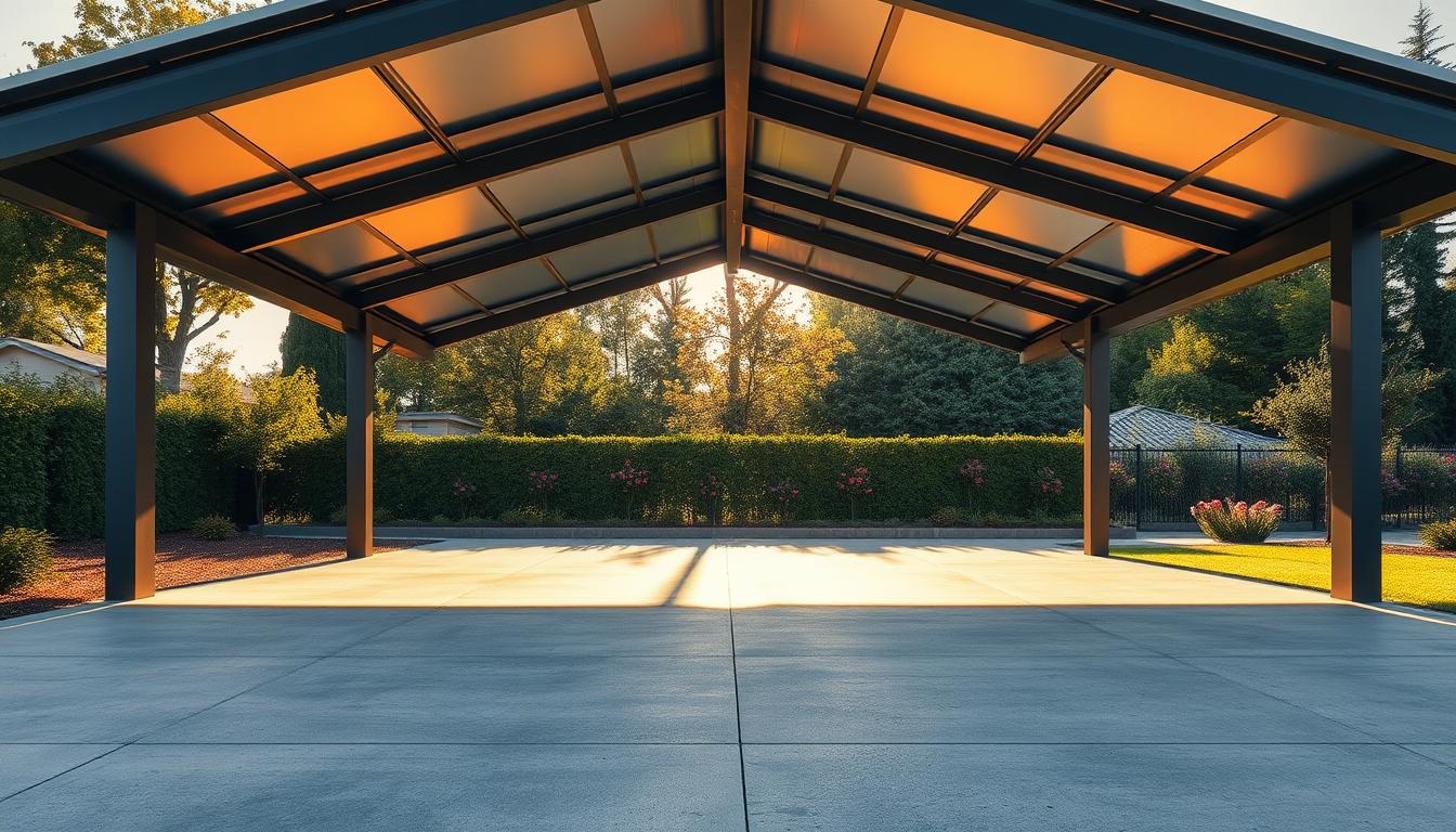 Carport Trapezblech Dach