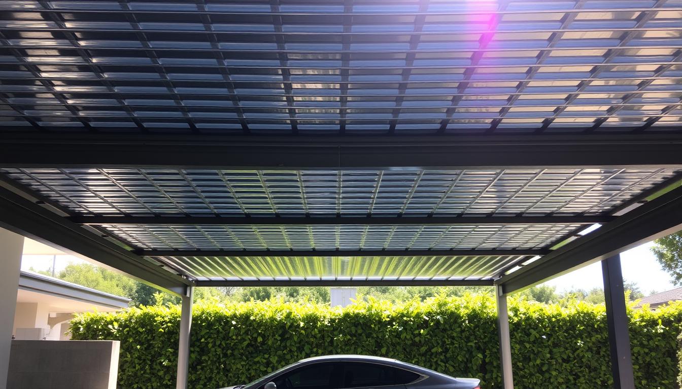Carport Wellblech Abdeckung