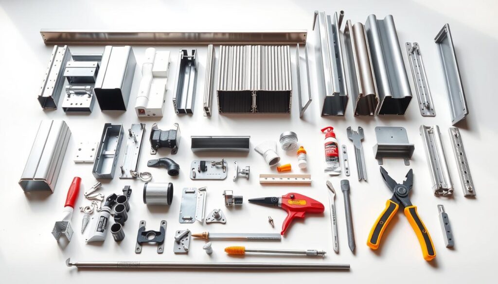 Materialien für Dachrinnen